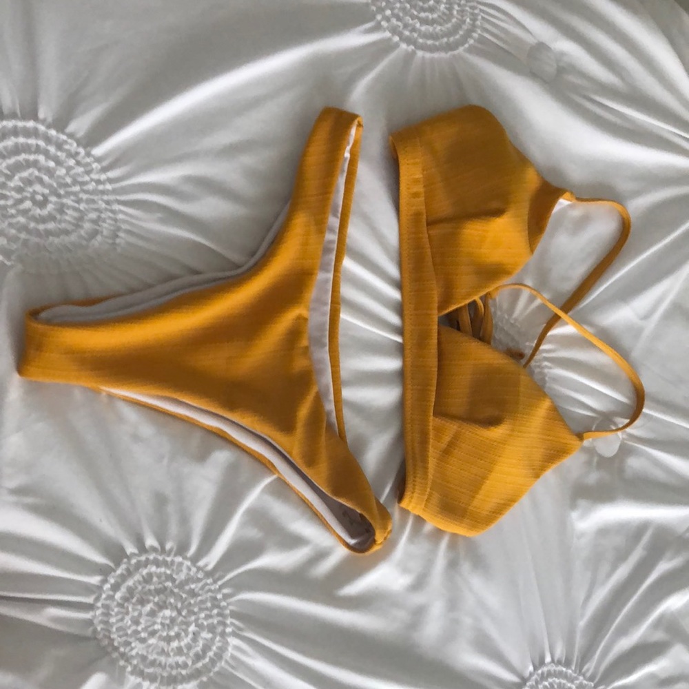 Dark Yellow Bathing Suit